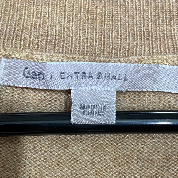 Gap Women’s Tan Wool Blend Sweater Pullover Long Sleeve Crewneck Size XS - Picture 5 of 8